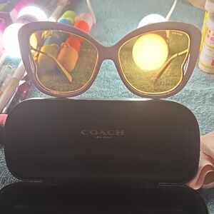 Coach Women's Butterfly Sunglasses - Gold ,cream